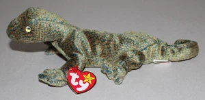 TY Beanie Baby - Scaly the Lizard 7 Zoll geboren am 9. Februar 1999 - Bild 1 von 7