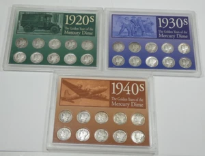 Juego de tres décadas de centavos The Golden Years of the Mercury años 20, 30 y 40 - Imagen 1 de 14