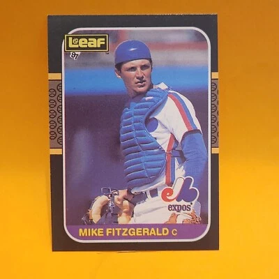 1987 Leaf Canadian - #222 Mike Fitzgerald Montreal Expos Baseball Card - Image 1 of 2