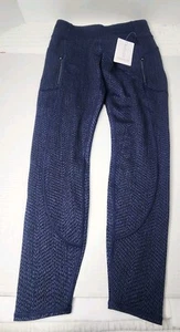 Athleta Rainier Struktur Tight Braiden Blau Schwarz S NEU Gr. Small Neu mit Etikett  - Bild 1 von 17