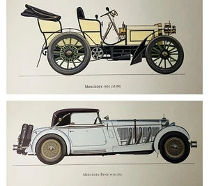 Vintage Canvas Print Mercedes - Picture 1 of 9