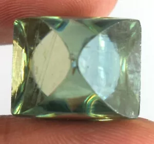 Loose CVD Raw Diamond Fancy Green 17.95 Carat VVS1 Clarity Certified Rare Facet - Picture 1 of 7