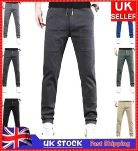 Multipants-High Cargo Stretch Durable Pants Mencomfy Multi-Pocket Lightweight - Picture 1 of 17