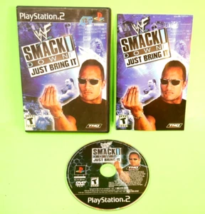 Sony Playstation 2 PS2 -Smackdown Just Bring It -WF WWF WWE Wrestling- Complete! - Picture 1 of 8