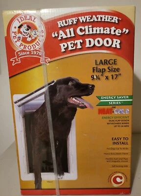 Ideal Pet Products RWXL All Climate Pet Door, Flap Size 9.75in x 17in New in Box - Image 1 of 3