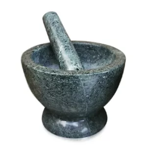 Mortar Cooking Or Pharmacy IN Marble Green Marble Mortar Italian Ø.16cm - Picture 1 of 1