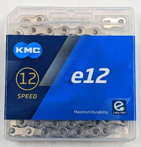 KMC e12 e-Bike Silver 12-speed Chain Extra Torque Resistant 136 links - Picture 1 of 5