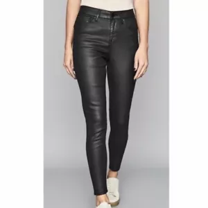 Pantaloni elasticizzati PACSUN rivestiti neri vita media skinniest taglia 3 23 nuovi con etichette - Foto 1 di 5