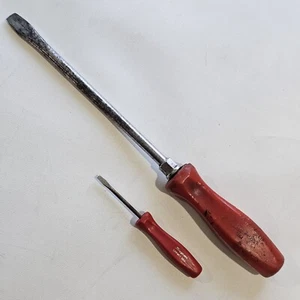Snap-on SPP46A Flat Straight Blade Miniature Screwdriver Red Hard Handle 2 Piece - Picture 1 of 3
