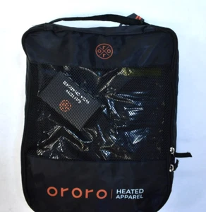 Ororo Black Classic Heated Jacket Black 3 Zone Hooded Complete Battery Womens S - Picture 1 of 7