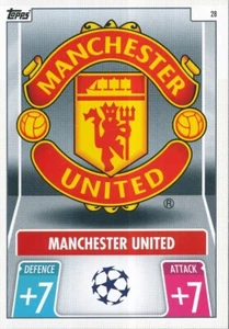 028 MANCHESTER UNITED - BADGE ECUSSON - ENGLAND CARD TOPPS CHAMPIONS LEAGUE 2022 - Imagen 1 de 1