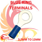 RING ELECTRICAL TERMINALS RED BLUE YELLOW WIRE CRIMP CONNECTORS INSULATED FEMALE