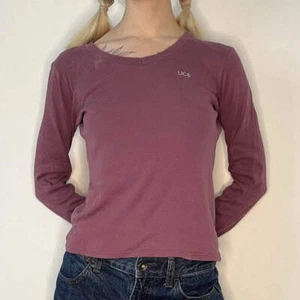 Benetton Long Sleeve T-Shirt - Small Purple Cotton - Picture 1 of 7