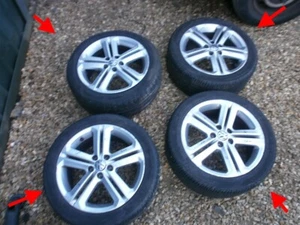 VW POLO R LINE SILVER 16" ALLOY WHEEL WHEELS MALLORY GENUINE TYRES 43k miles - Picture 1 of 24