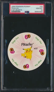 Pokemon Rummy Pikachu #25 1999 PSA 10 GEMA como nuevo - Imagen 1 de 2