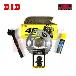 DID JT VR46 Silver X-Ring Chain and Sprocket Kit for Honda XR500R A 1980 - Picture 1 of 5