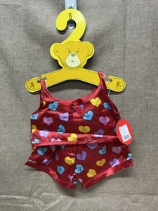 Build a Bear Conversation Candy Heart Love Schlafanzug Pyjama Nachtwäsche Teddy Schlafset - Bild 1 von 4