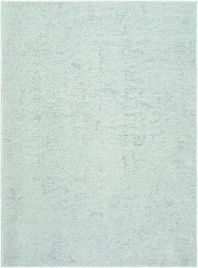 Tobey Solid and Border Seafoam Washable Area Rug - Picture 1 of 11
