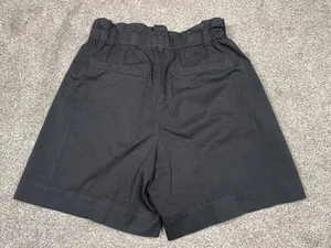 Everlane Shorts Womens Large Black Paperbag Everyday Preppy Minimal Classic Wide - Picture 1 of 7