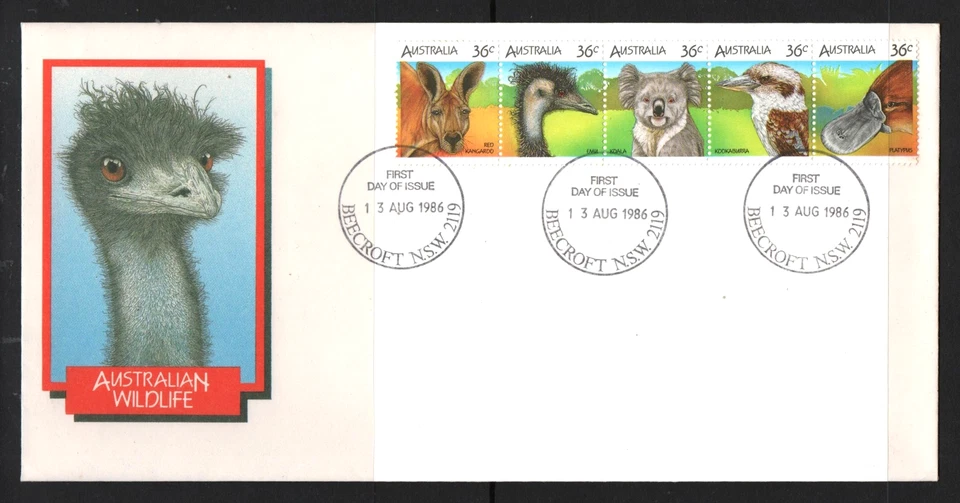 FDC " AUSTRALIAN WILDLIFE " AUSTRALIA 1986 - Image 1 of 1