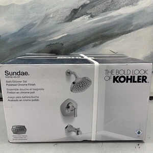 KOHLER Sundae 3-Spray Tub and Shower Faucet in Polished Chrome Valve Included - Picture 1 of 3
