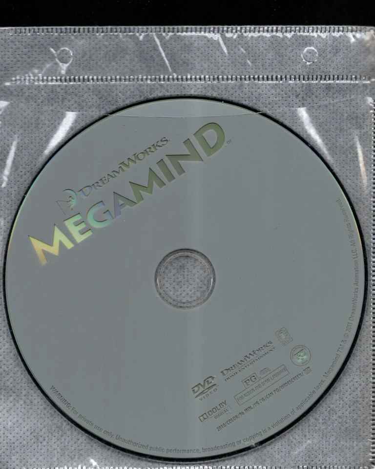 Megamind (2010) DVD *DISC ONLY*  = REGION 1 - Will Ferrell - Image 1 of 1