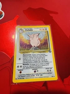 Vintage Clefable Pokemon TCG: 1999 Jungle Unlimited 1/64 Holo Rare - Picture 1 of 6