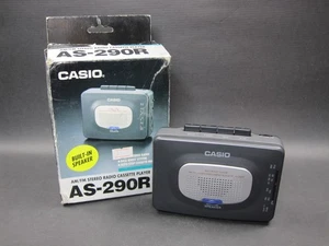 Reproductor de casete radio estéreo AM/FM Casio AS-290R de colección raro - Imagen 1 de 13