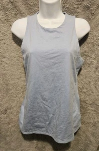 Express Top, Light Blue Sleeveless Tank, Womens Size M, Cotton/spandex Blend - Picture 1 of 8