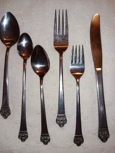 National Stainless COSTA MESA Full setting for 4: 6 pc~2 forks, 3 spoons, knife - Picture 1 of 6