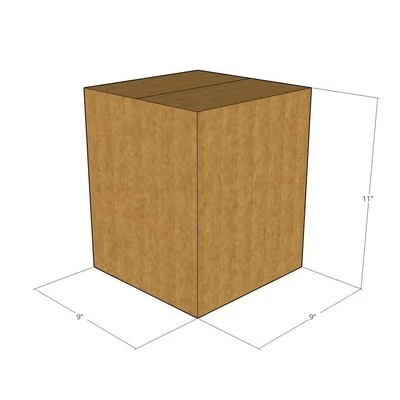 9x9x11 New Corrugated Boxes for Moving or Shipping Needs 32 ECT - Image 1 of 3