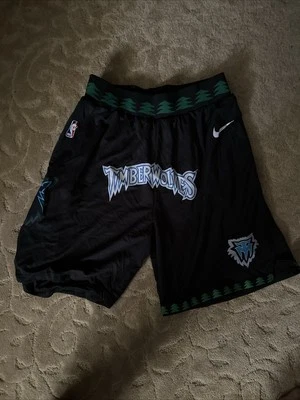 Pantalones Cortos Swingman Auténticos Nike Minnesota Timberwolves Años 2000 De Colección Talla Mediana Foto 1 de 4