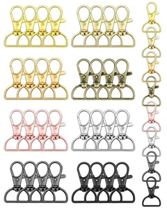 FIVEIZERO 80Pcs Swivel Clasp Hooks, 8 Colors Metal Swivel Snap Hooks, 20mm - Picture 1 of 6