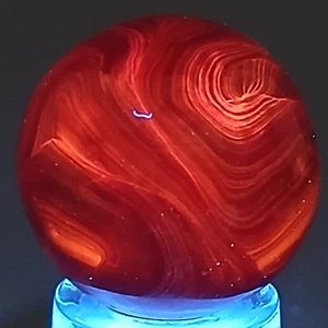 Vintage Champion Swirl Marble .62 Inches  UV Reactive Near-Mint Condition  - Picture 1 of 21