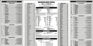 2025 Washington Huskies vs Ohio State Buckeyes 9/27/25 Flip Card Program - Picture 1 of 1