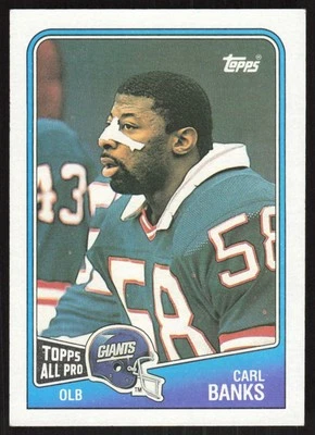 1988 Topps Carl Banks New York Giants #282 - Image 1 of 2