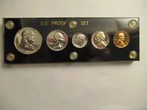 1962 US Mint Silver Proof Set, 5 coins, acrylic holder #2 - Picture 1 of 5