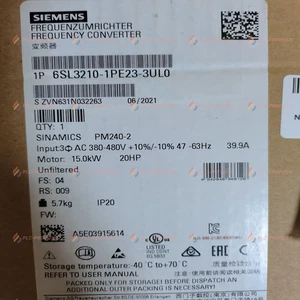 Neu Siemens G120 Niederspannungs Frequenzumrichter 6SL3210-1PE23-3UL0 - Bild 1 von 3