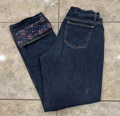 Women's 12 LONG Cabela's Winter Jeans 34X34 Flannel Lined Straight Leg Pants - Image 1 of 4