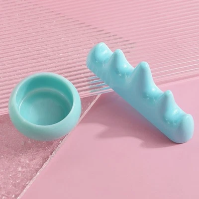 Nail Art Brush Cleaner Plastic Holder UV Acrylic Gel Pen Pot Cup Washing Cup-wl - Image 1 of 4