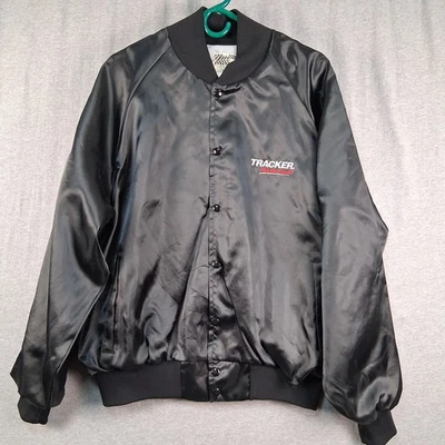 Chaqueta De Colección Tracker Fish The Finest Para Hombre XL Botón Negra Bordada Hecha en EE. UU. Foto 1 de 4