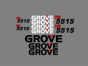 YB-5515 GROVE Crane Vinyl Decals Sticker Emblem Graphics Boom YB5515 - Picture 1 of 2