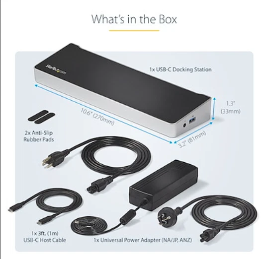 StarTech Triple 4k Monitor Usb-c Dock DK30CH2DEP - Image 1 of 1