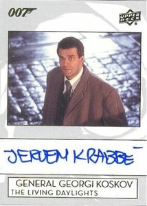 2019 James Bond Collection A-JK Jeroen Krabbe as G Georgi Koskov Autograph Card!
