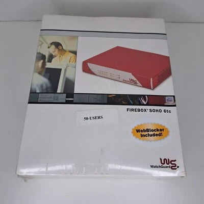 Firebox SOHO 6tc WatchGuard Model #WG006015 50 Users W/ Web Blocker - Image 1 of 4