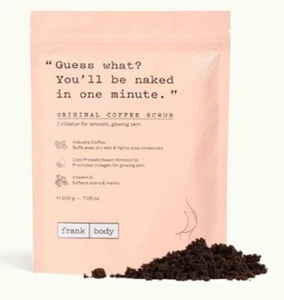 Frank Body Original Coffee Scrub 100% Natural Skin Exfoliator 7.05 Oz New - Picture 1 of 6