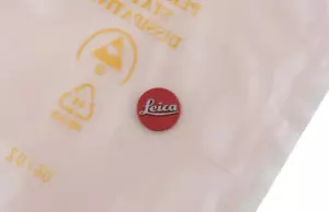 Leica dot name plate stamp logo 100% original genuine Germany part ricambio - Foto 1 di 2