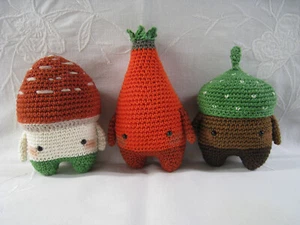Lalylala " Herbst " Handarbeit, Amigurumi, gehäkelte Figuren, 9,5-14,5 cm - Bild 1 von 14