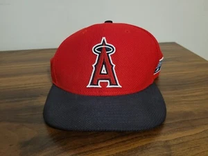 LA Angels New Era 59FIFTY Fitted Hat Cap 7 1/2 2014 MLB Postseason Red Blue Nice - Picture 1 of 12