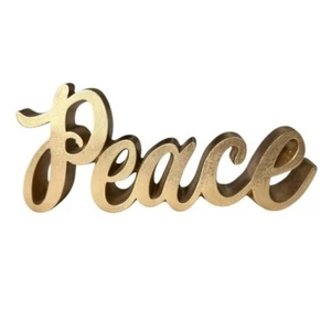 Gold Peace Sign Decor - Picture 1 of 4